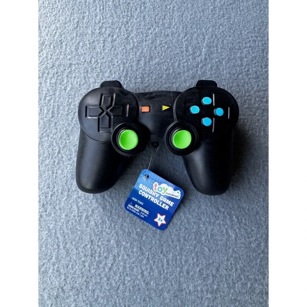 Toymendous Squishy Game Controller Black Fidget Stress Toy Gel Filled Kids 3+